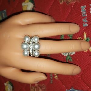 Pearl Diamond Ring